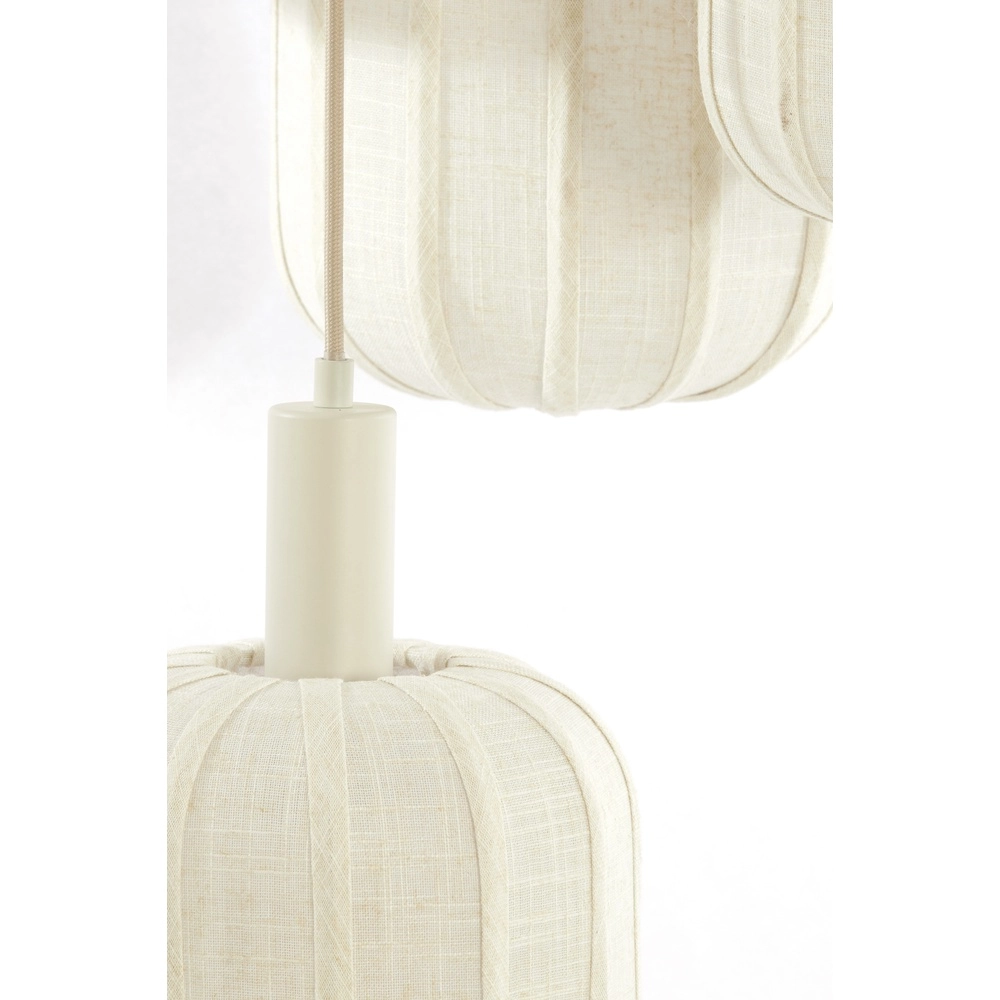 7L Vide Pendellampe Tufia Leinencreme Light & Living 8717807816759