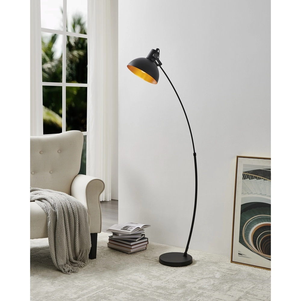 Schwarze Bogenlampe Jaafra Verstellbar Eglo 9002759338572