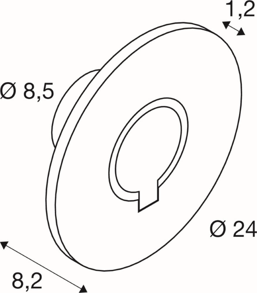 LED-Wandleuchte I-Ring Anthrazit SLV 4024163275170