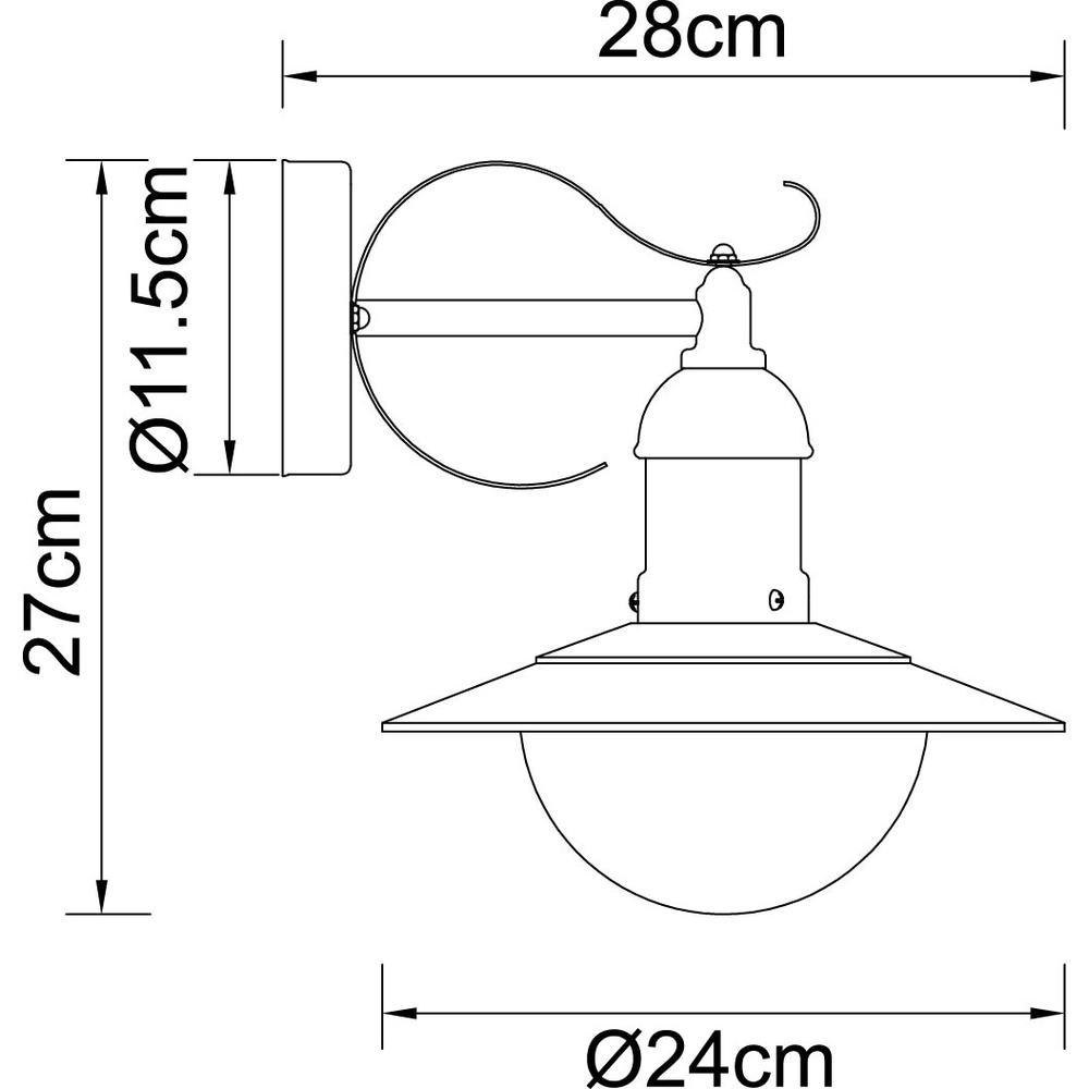 Entwurfswandlampe Linda Braun Globo 9007371391561