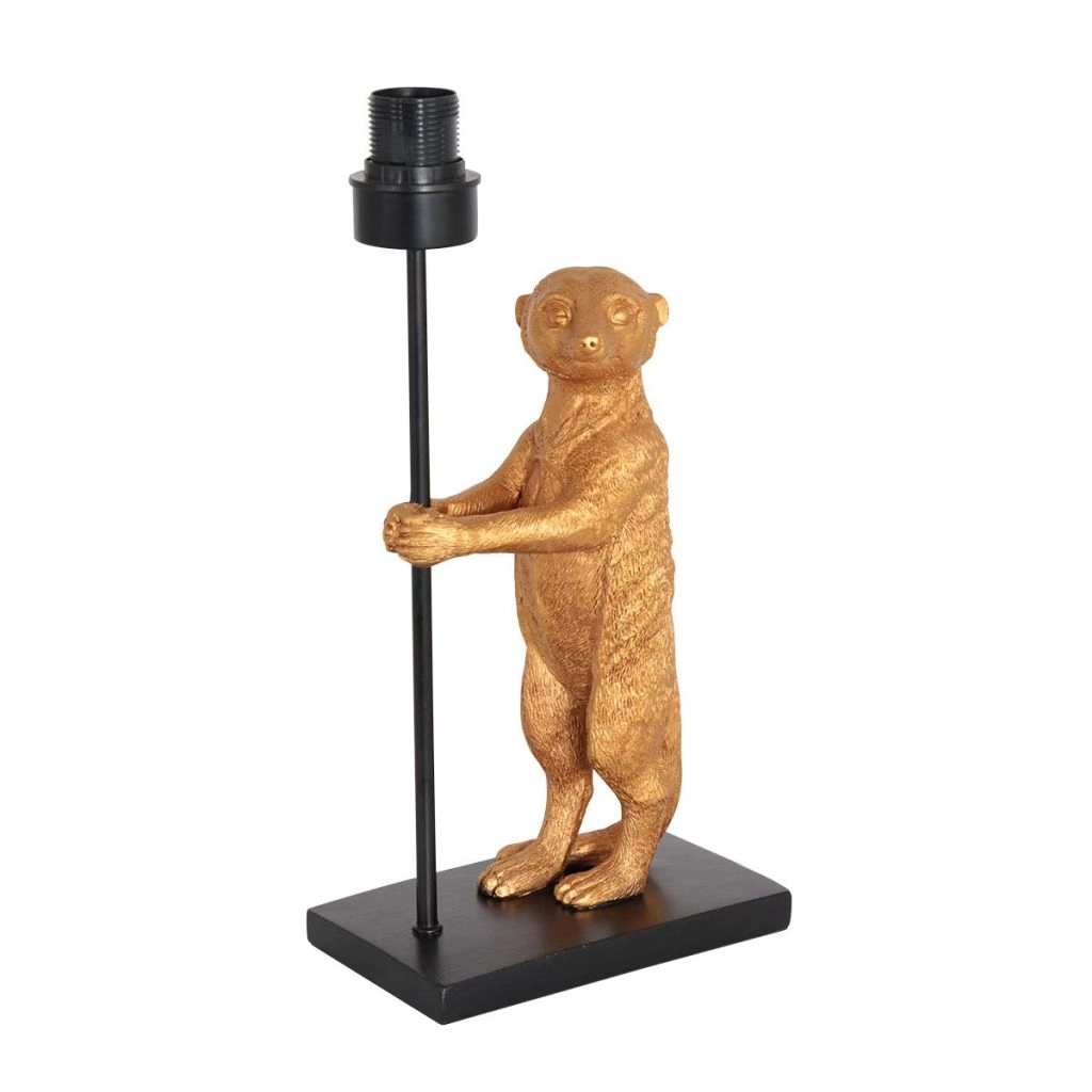 Schwarze Tischlampe Animaux mit Korkkappe Ø30 cm Steinhauer 8712746180565