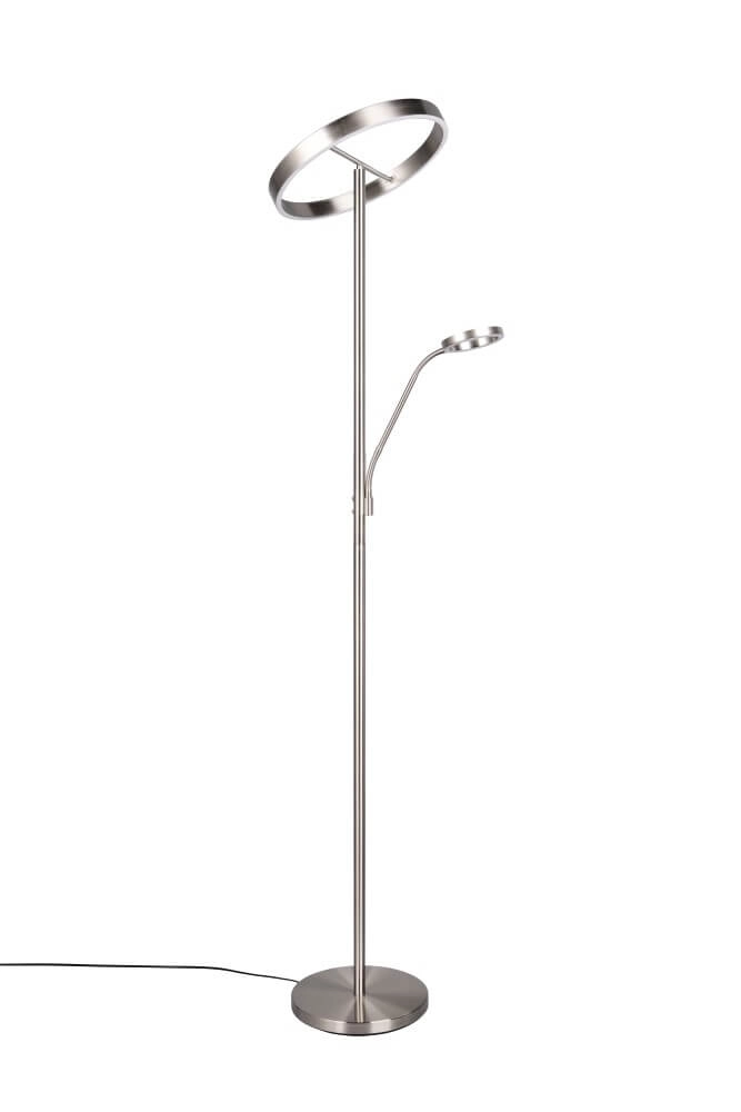 Design-Leselampe Willis Edelstahl – 180 cm Trio 4017807618129