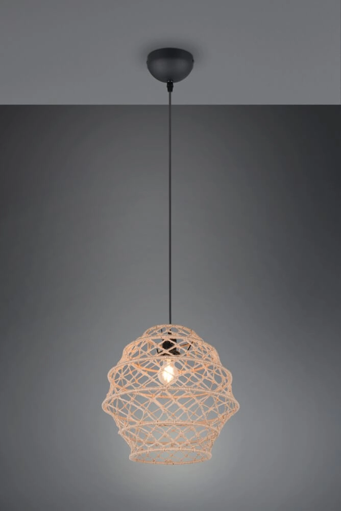 Rattan Pendelleuchte Hive Ø 38,5cm Trio 4017807637205