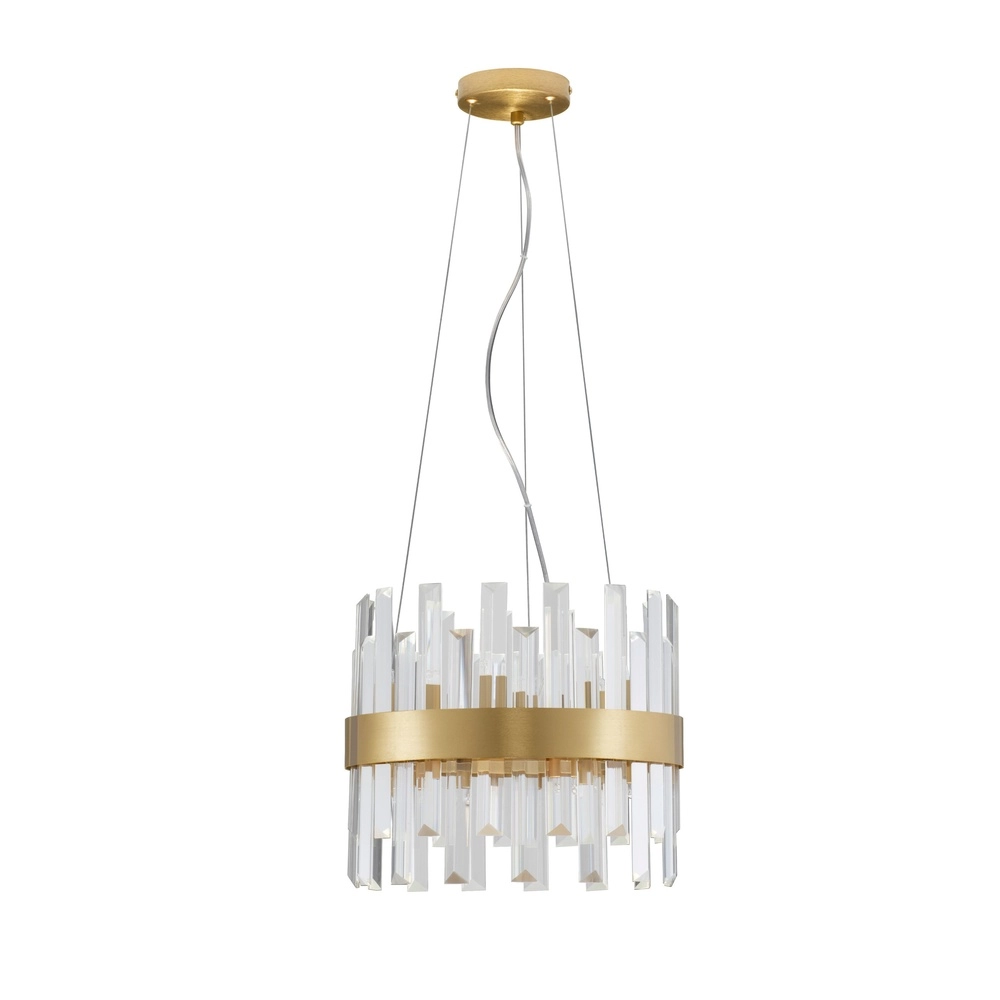 Goldene Pendellampe Crown Ø 35cm Lyora 5212017433954