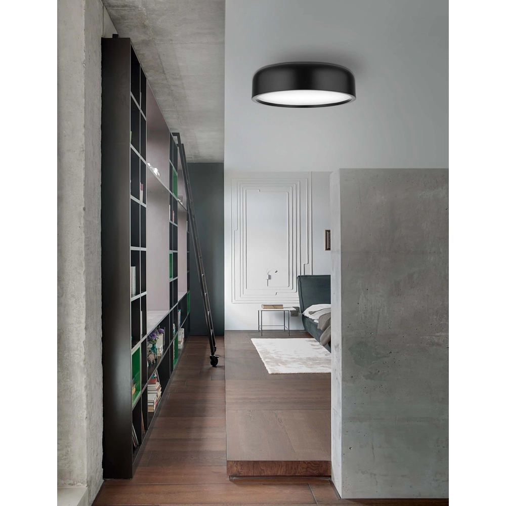 Design-Deckenleuchte Perleto schwarz Ø 35cm