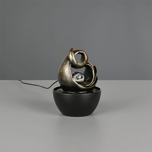Tischlampe Luma Braun Trio 4017807691375