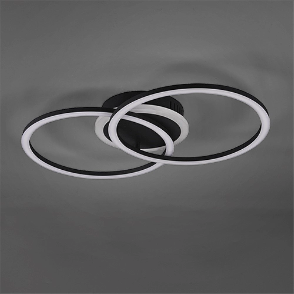 Schwarze Deckenlampe Venida Trio 4017807445053