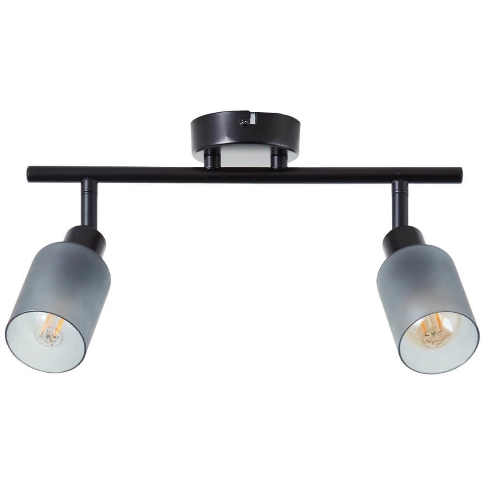 Schwarze Deckenlampe Loralie 2-flammig Brilliant 4004353413230