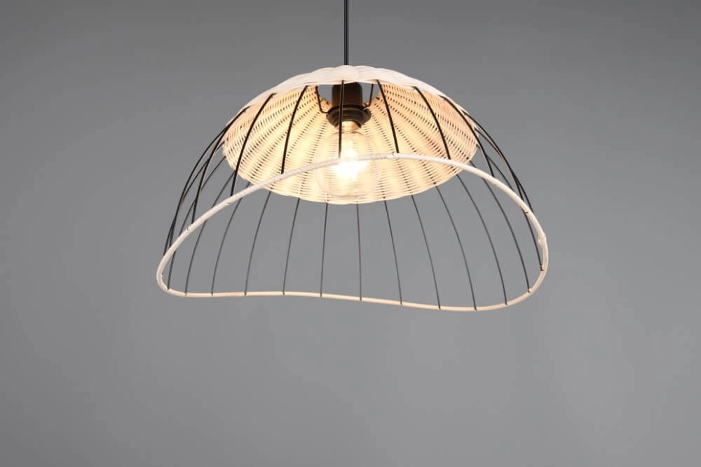 Rattan Pendelleuchte Sandrine Ø 48cm Trio 4017807637656