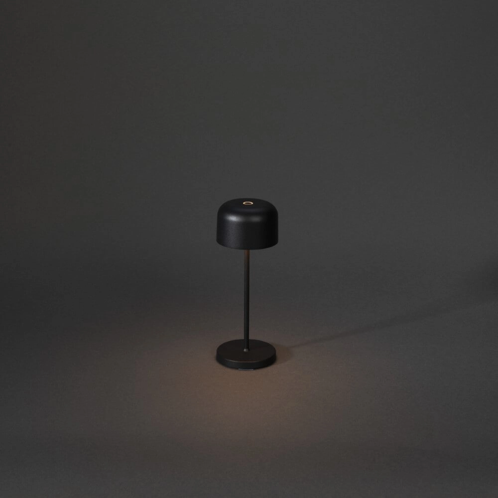 Wiederaufladbare Tischlampe Lille mini Schwarz KonstSmide 7318307835755