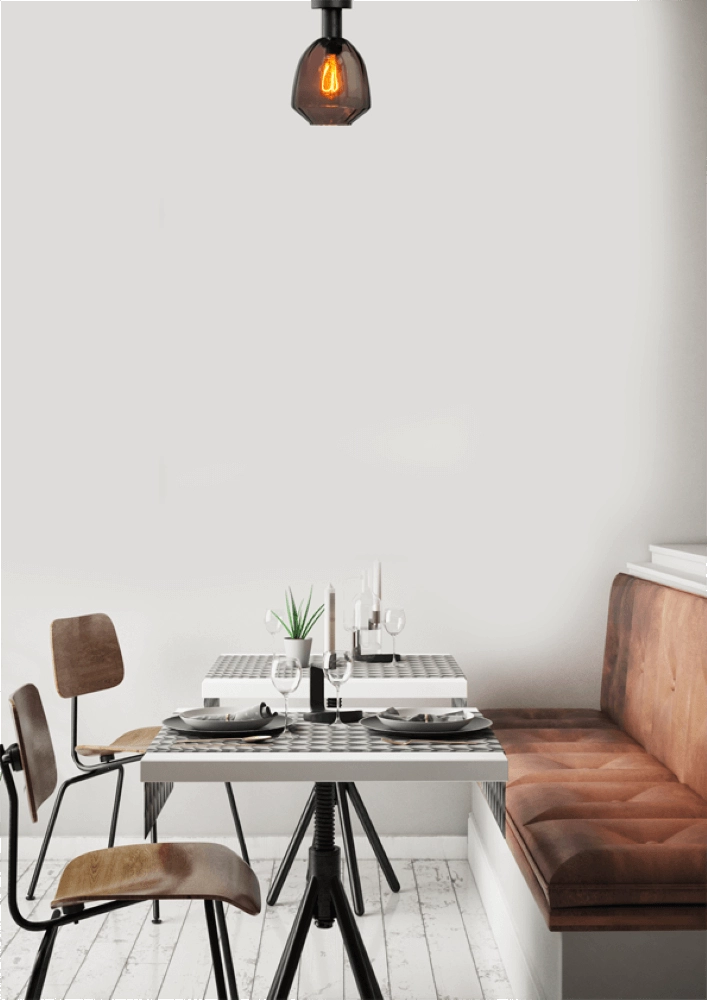 Deckenleuchte - Ø 20cm - Porto mit Nicolette-Rotglas Masterlight 8718121271590