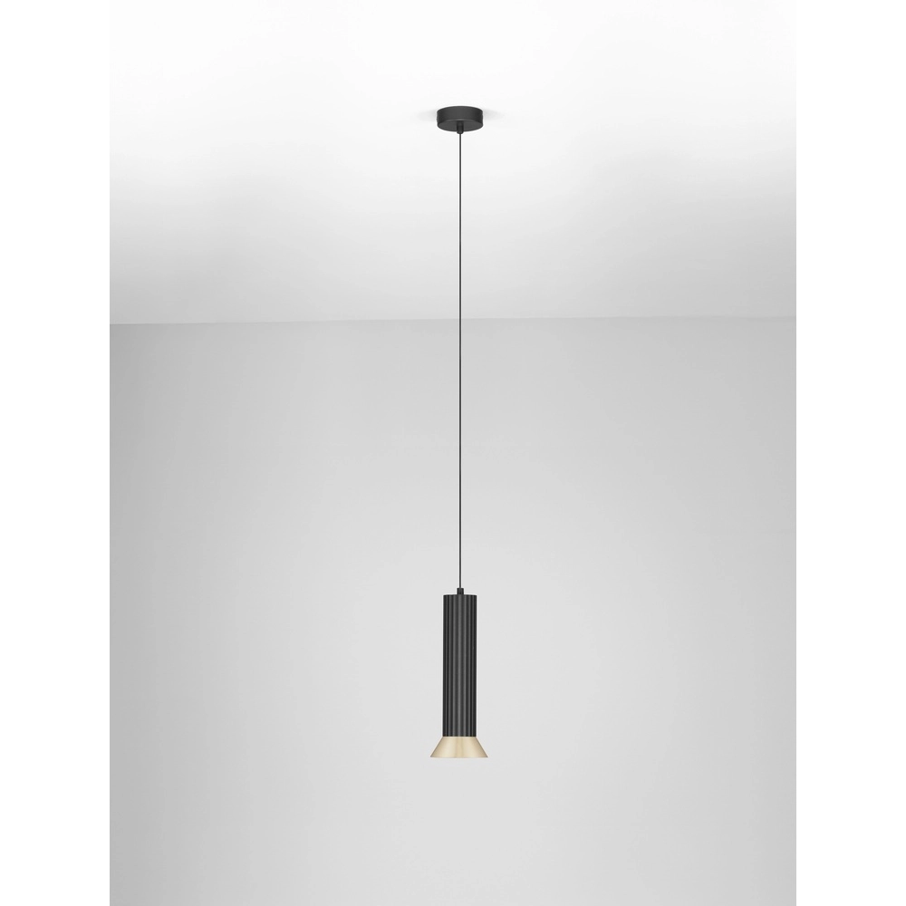 Pendelleuchte Luvia schwarz mit gold Lyora 5212017475572