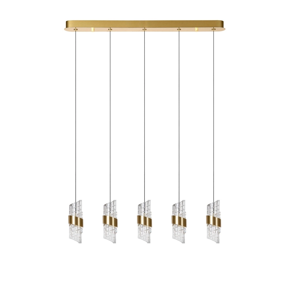Design-Pendellampe Kligande 5-Licht Gold-Gerade