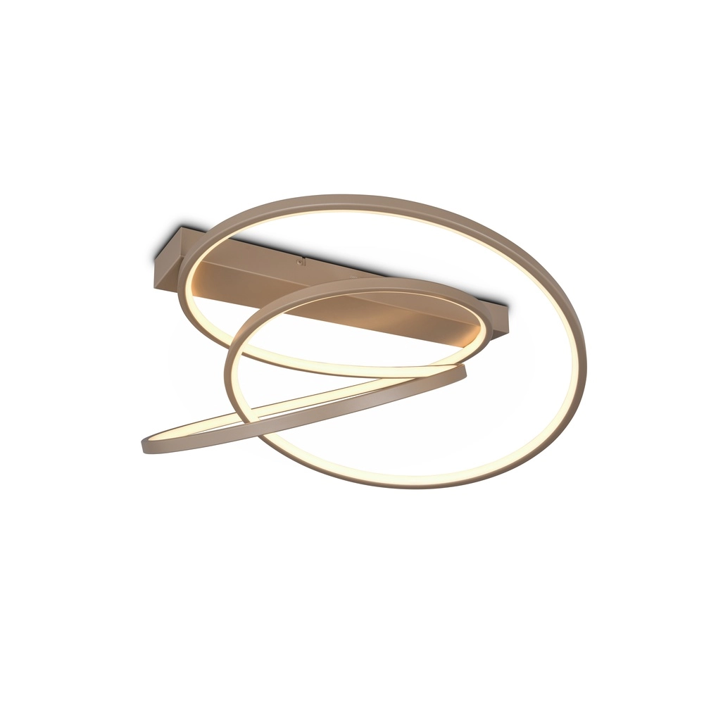 Moderne Deckenlampe Darvin taupe