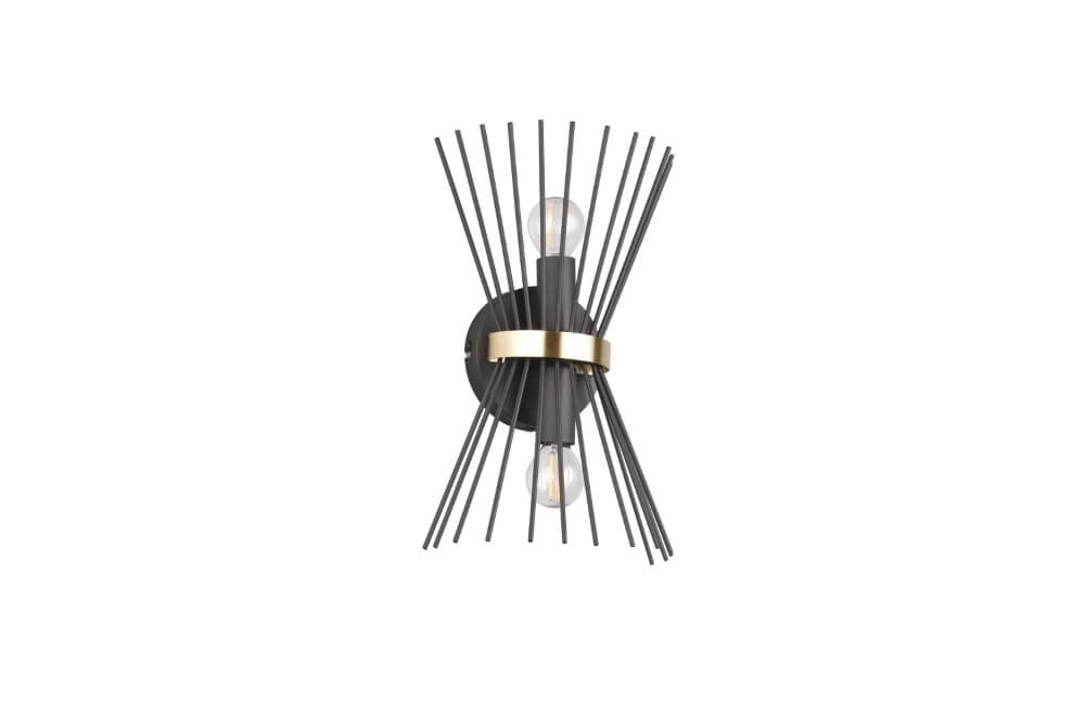 Design-Wandleuchte Rod Schwarz Trio 4017807576795