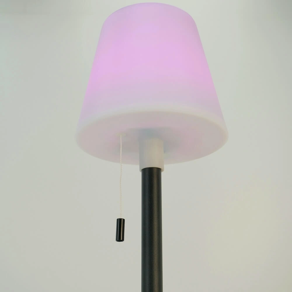 Design-Tischleuchte Montapalma Schwarz mit weißem Kegel Eglo 9002759758899