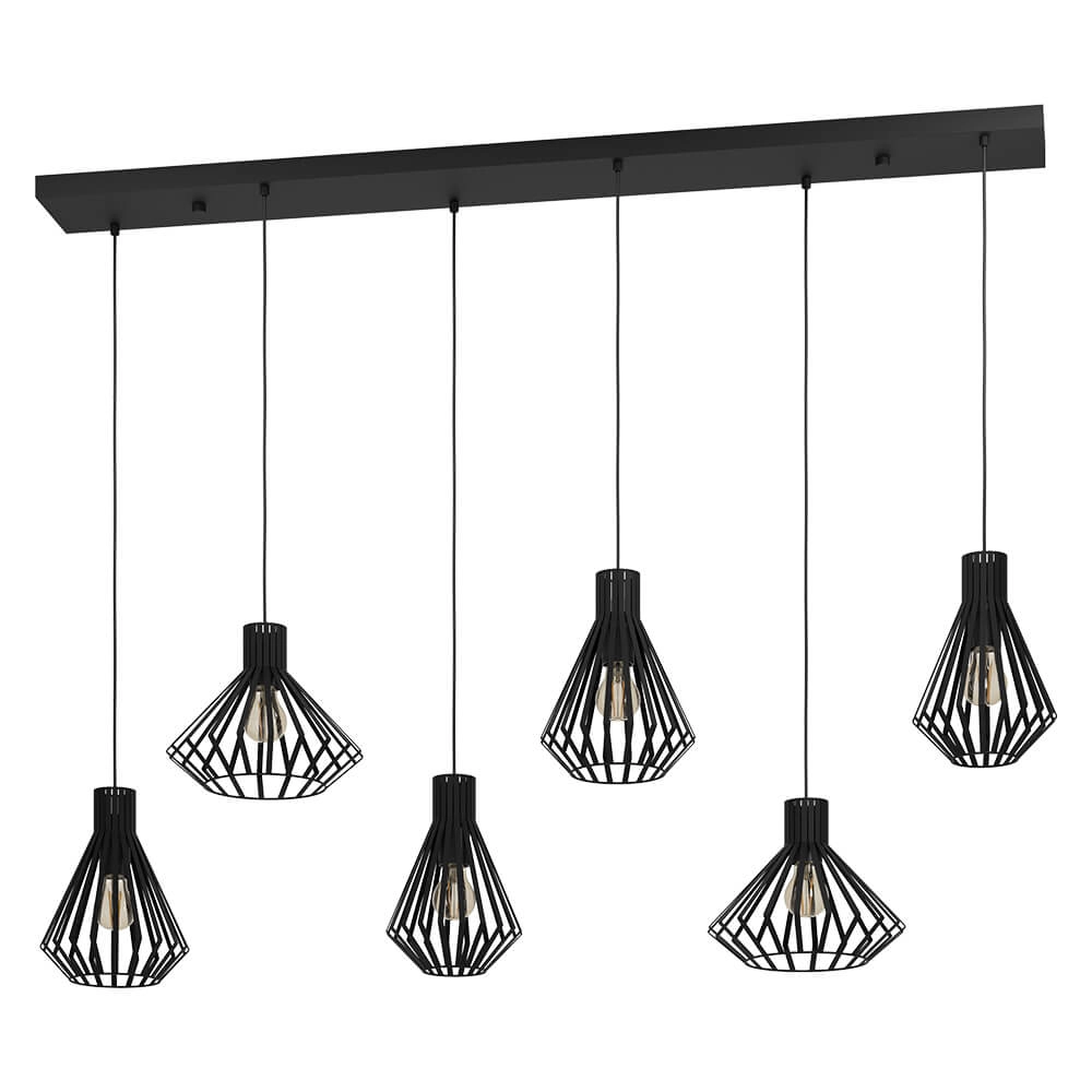 Hängelampe aus Draht Basidano 6x E27 Stars of Light 9008606239030