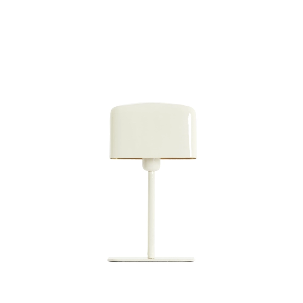 Nachttischlampe Elenie 20x10 cm – Glanzcreme