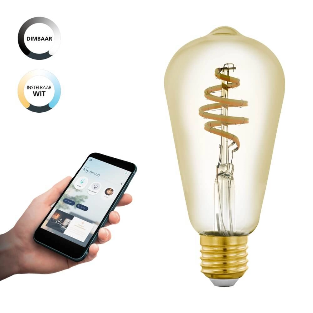 LED-Lampe Zigbee - E27 - 4.9 watt - 2200-6500K - ST64 Eglo 9002759122423