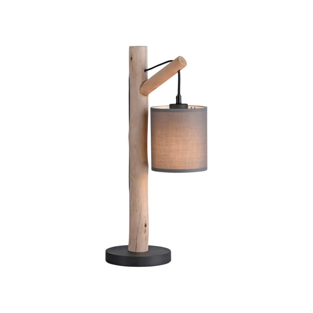 Ländliche Tischlampe Green Tribu Taupe Just Light 4043689995188