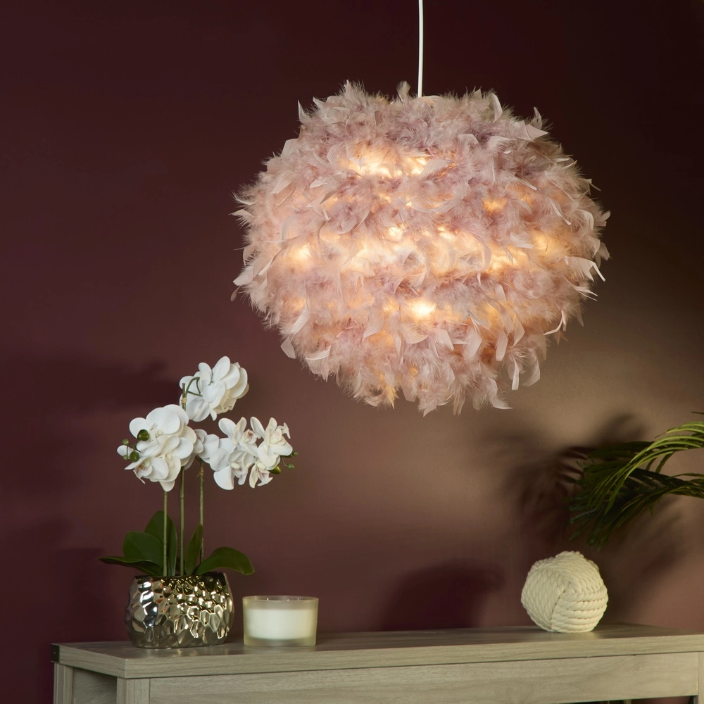 Rosa Pendelleuchte Kate Feder Searchlight 5053423305974