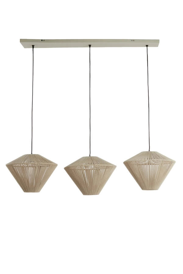 3-flammige Pendelleuchte Felida Japandi 120cm Light & Living 8717807711801