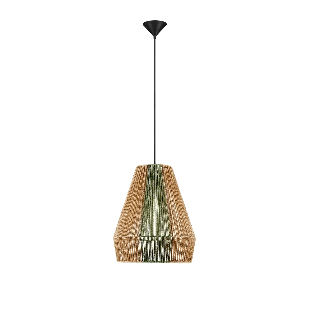 Pendelleuchte Dena Ø 39cm braun mit grün Lyora 5212017477309