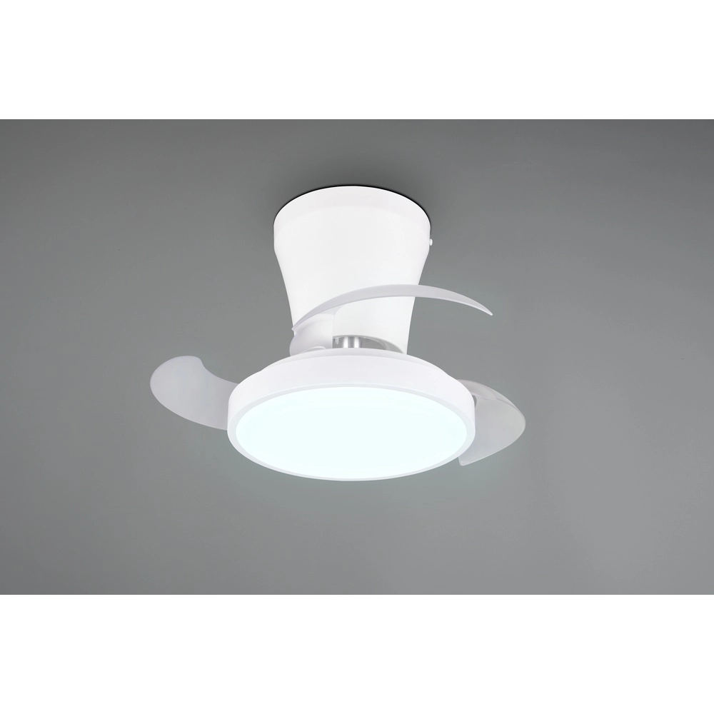 Kleiner Ventilator Moss weiße Ø 22 cm Trio 4017807688924