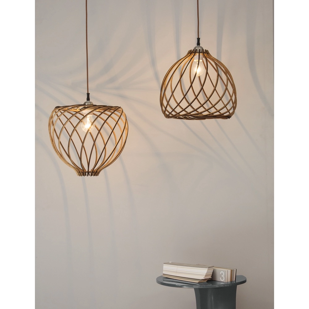 Pendelleuchte aus Holz Adana Ø 35cm Lyora 5212017424952
