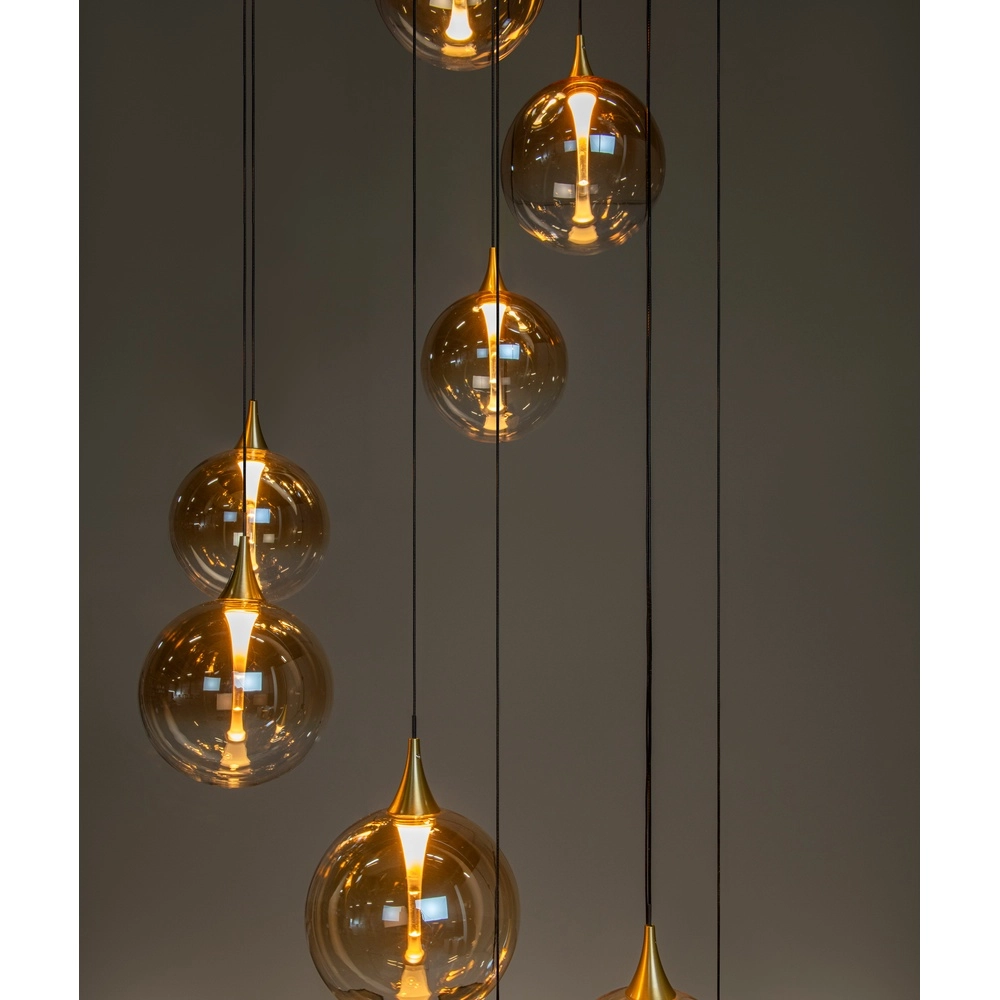 Design-LED-Pendelleuchten Gisela Fading – 12x Ø 16 cm Premium by Lucide 5411212134851