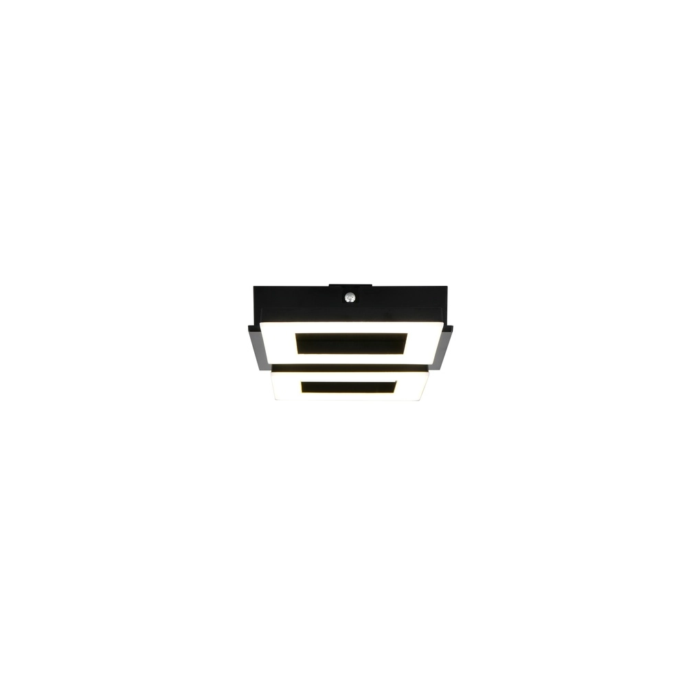 Design-Deckenlampe Cemi Quadratschwarz Trio 4017807704310
