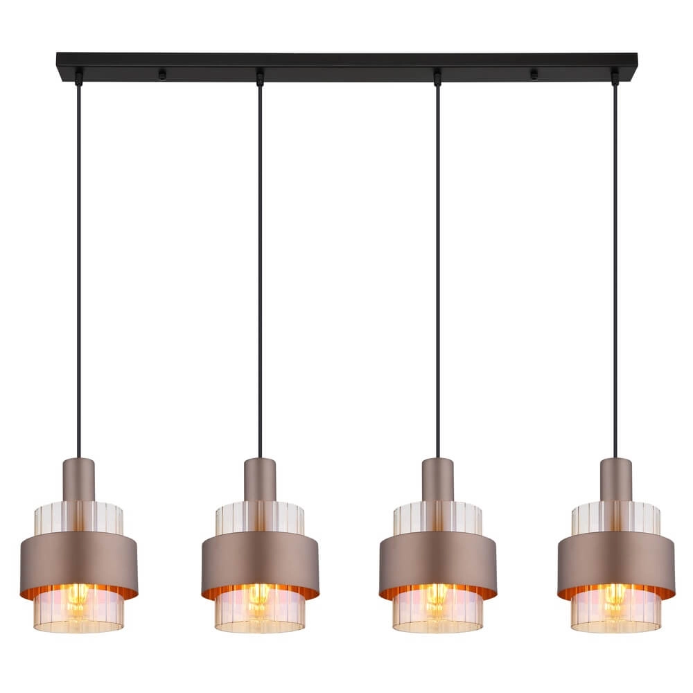 Pendelleuchte Milley Bronze 4-flammig Globo 9007371468676