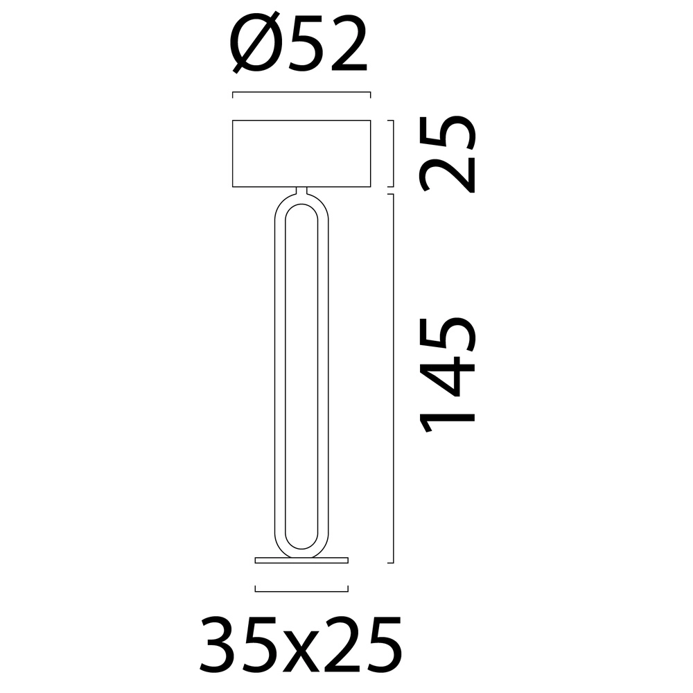 Stehlampe Sino Loop Leichtes Holz Masterlight