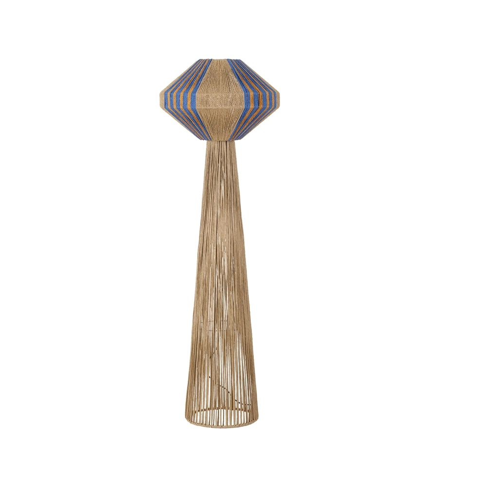 Stehlampe Abby Ø 50cm braun mit blau Lyora 5212017477439