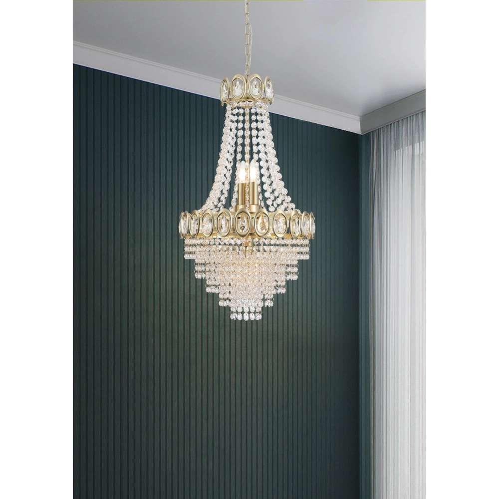 Kronleuchter Louis gold Ø 40cm Searchlight 5053423274607