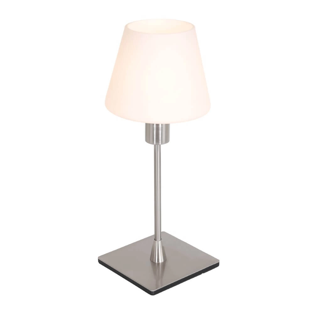 Tischlampe aus Edelstahl Ancilla