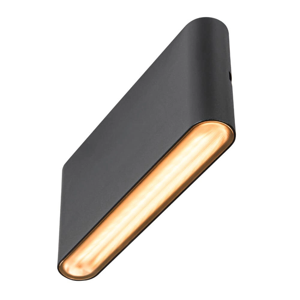 LED-Wandstrahler Oval 18 Oben und unten – schwarz SLV 4024163273442