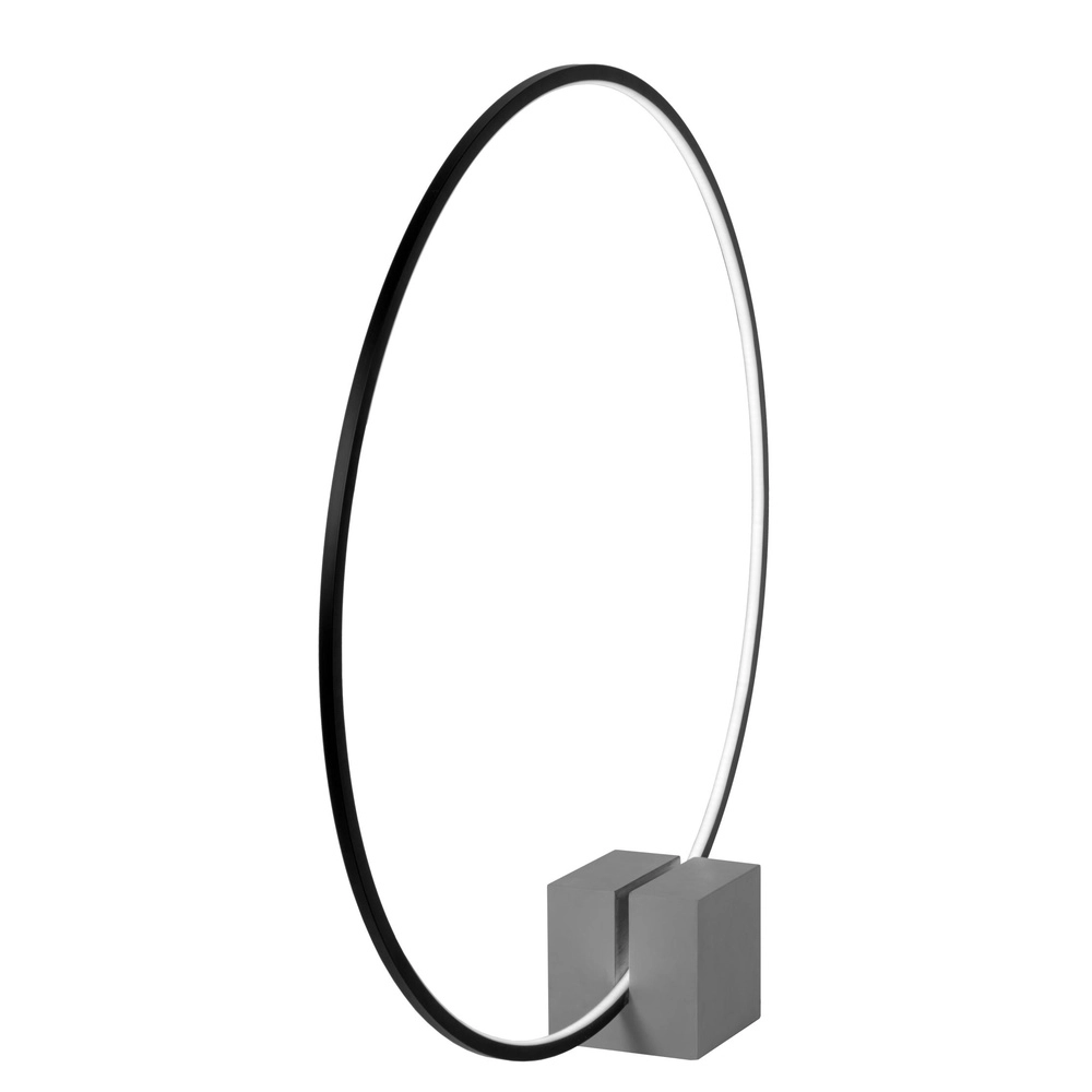Schwarze Tischlampe Cirkelis rund Ø 83 cm
