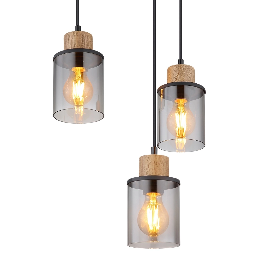 6-Licht Pendellampe Reid Schwarz Globo 9007371448265