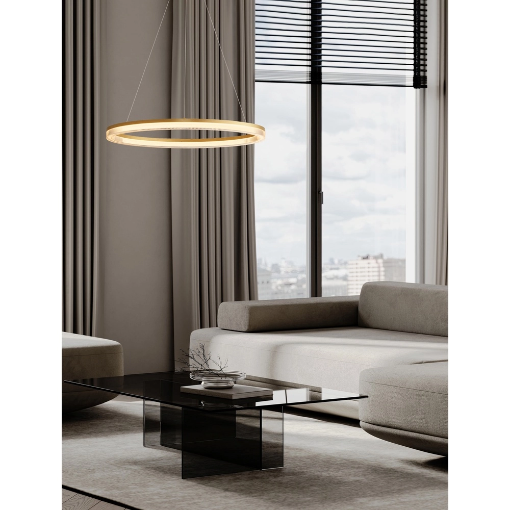 Goldene Pendelleuchte Luana 1-flammig Lyora 5212017479693