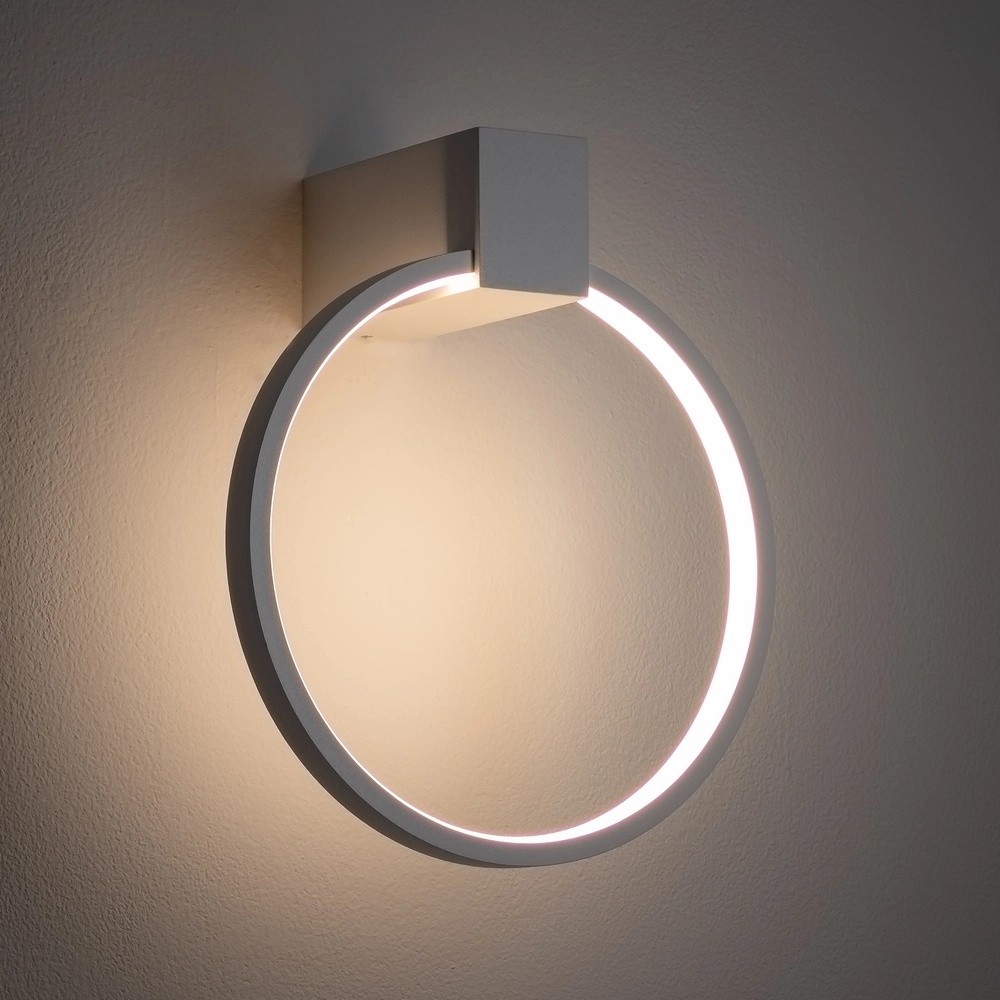 Design-Wandlampe Circolo Led weißer Ø 18 cm Lyora 5903139116015