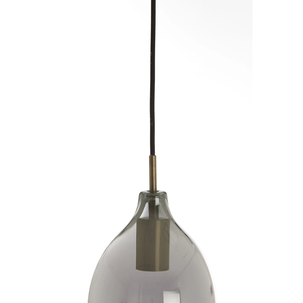 Esstisch-Pendellampe Lukaro 3-Licht – Rauchglas Light & Living 8717807703264