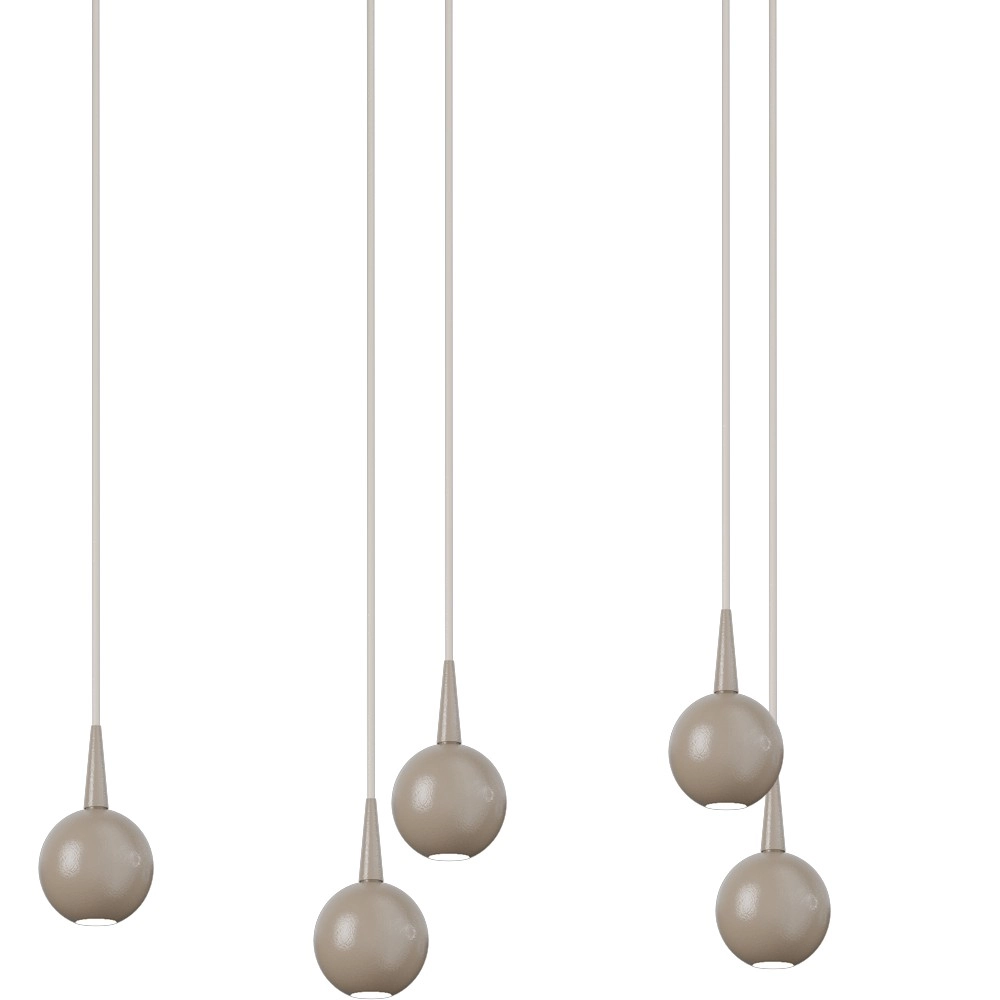 8-Licht Pendellampe Talana 130cm beige Terra Ø 6cm DTW Masterlight 8718121389189