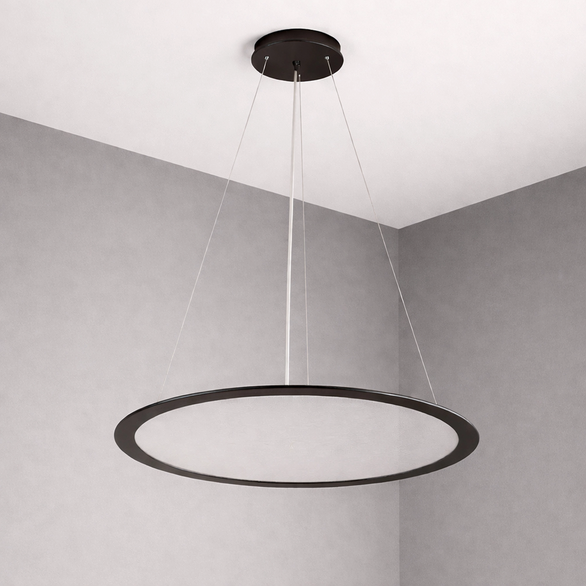 Pendellampe Vistina Ø 58 cm schwarz Lyora 5053423272641