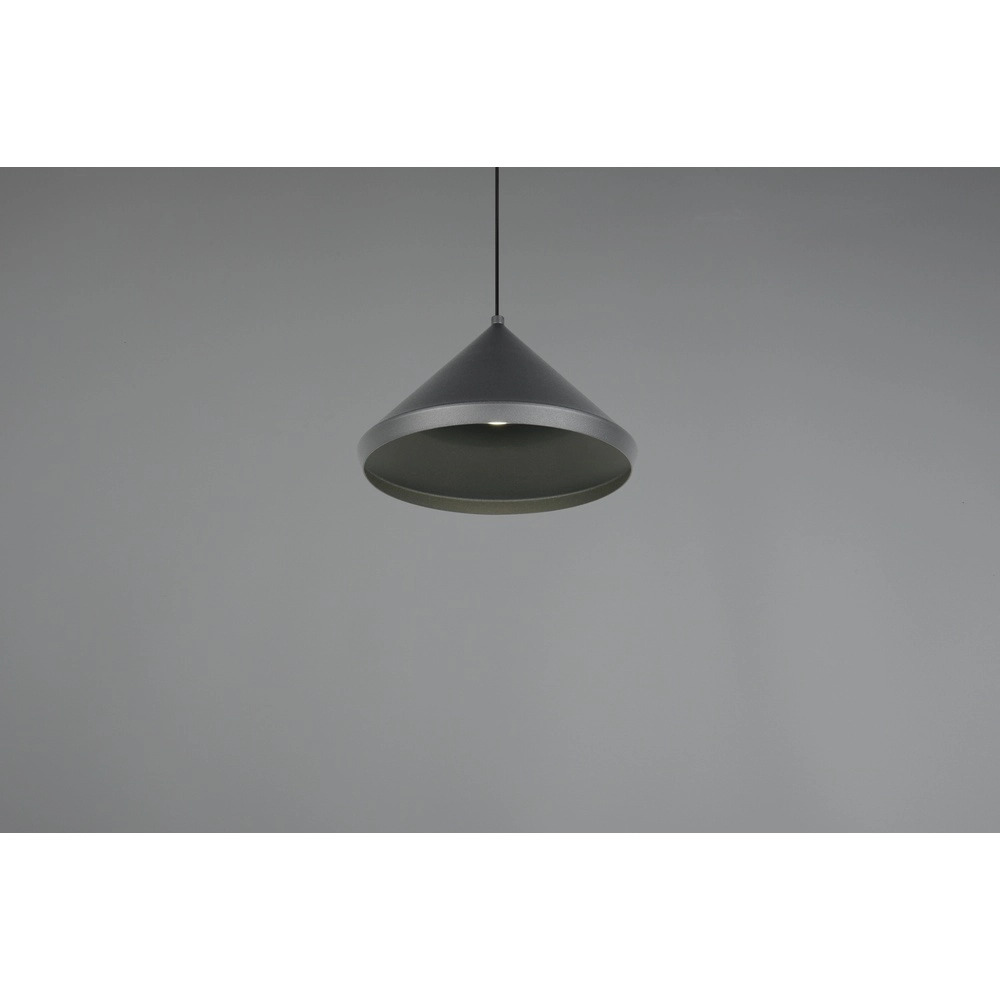 Moderne Pendelleuchte Laguna Ø 18cm schwarz Trio 4017807667608
