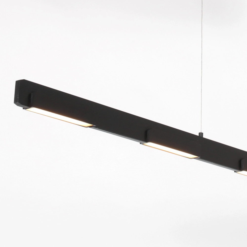 Schlanke Pendelleuchte Bloc schwarz Steinhauer 8712746148275