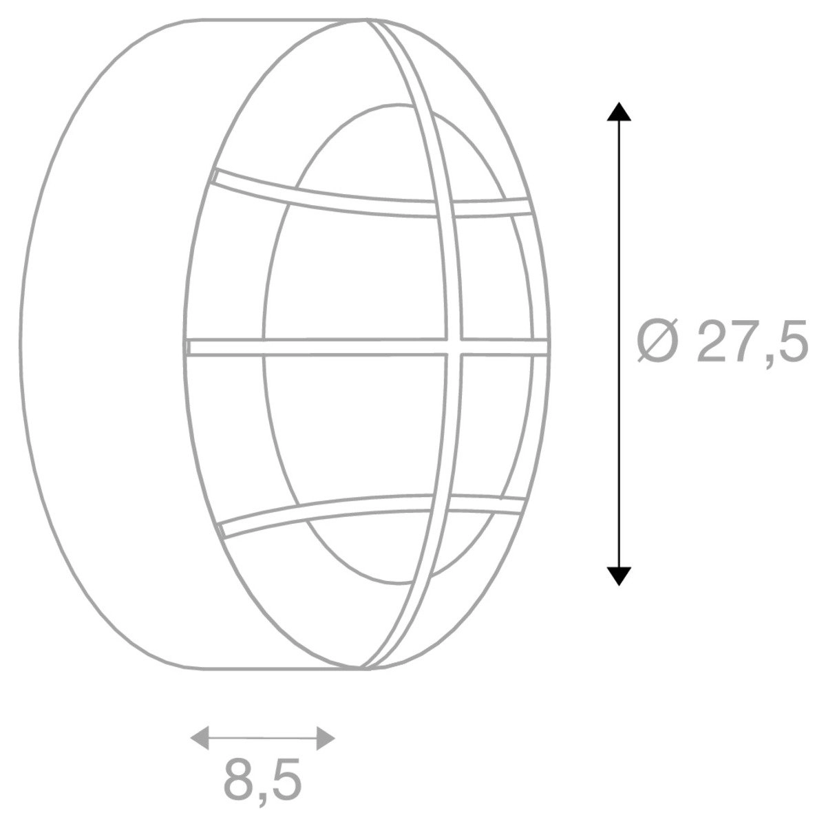 Bulan Grid Entwerfen Sie Wand/Deckenlampe SLV 4024163110945