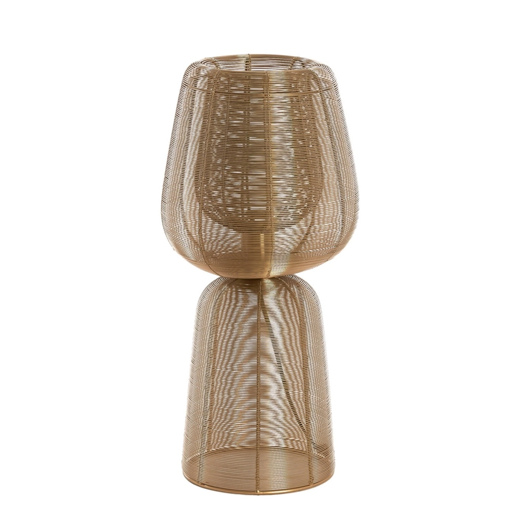 Tischlampe Aboso gold Ø 24 cm