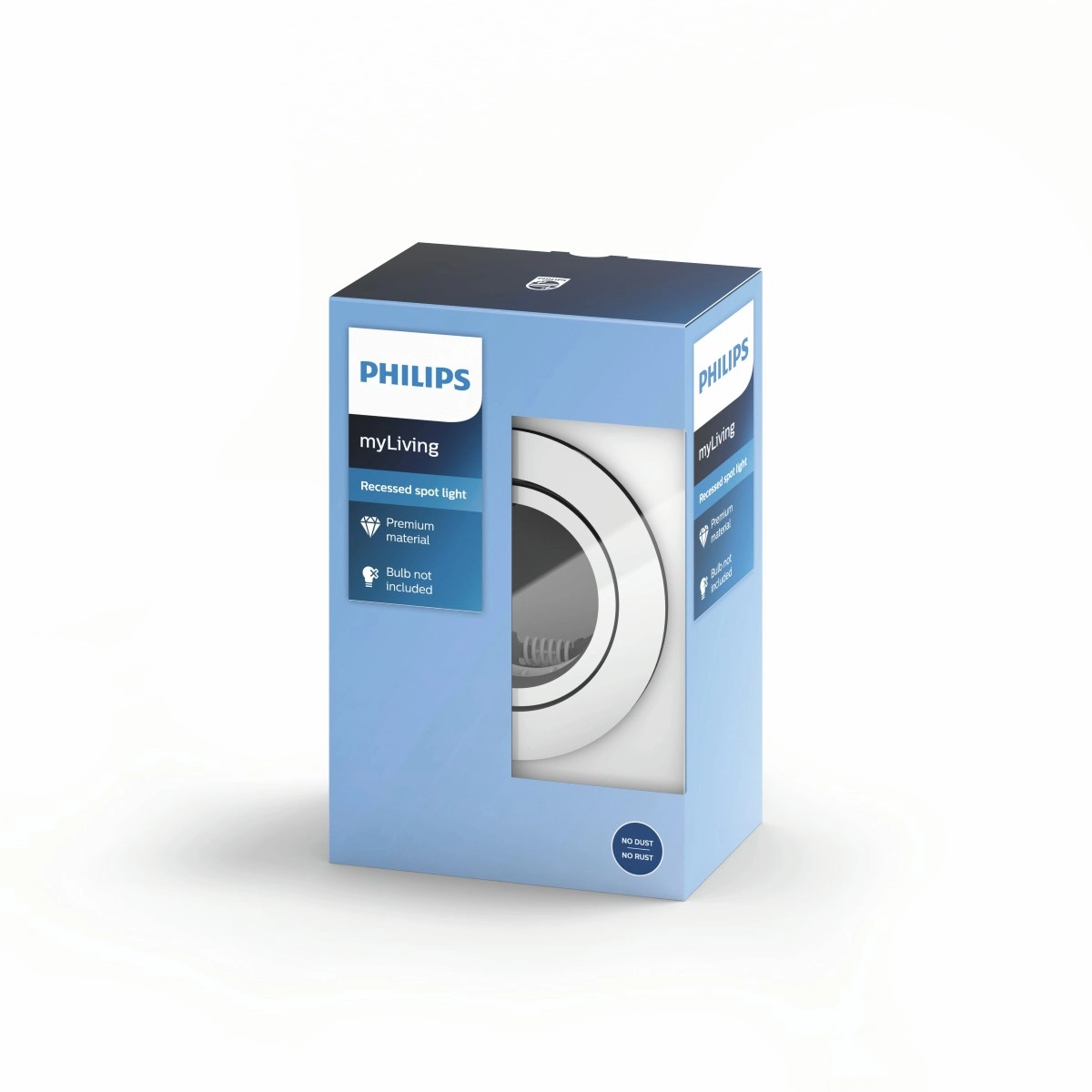 Einbaustrahler Donegal GU10 9cm rund grau Philips 8718696160855