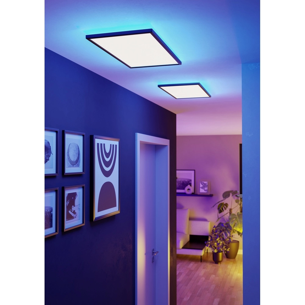 Intelligente Badezimmerlampe Rovito-Z Quadrat – Schwarz – 57x30 cm Eglo 9008606329762